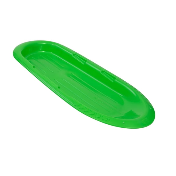 Superio Toboggan Snow Sled for Kids and Adults- 48" Plastic Sled (Green)
