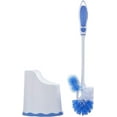 thumbnail image 1 of Superio Toilet Brush and Holder Set with Under Rim Lip Brush for Bathroom, Blue, 1 of 5