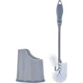 thumbnail image 1 of Superio Toilet Brush and Holder Set with Under Rim Lip Brush for Bathroom, Gray, 1 of 6