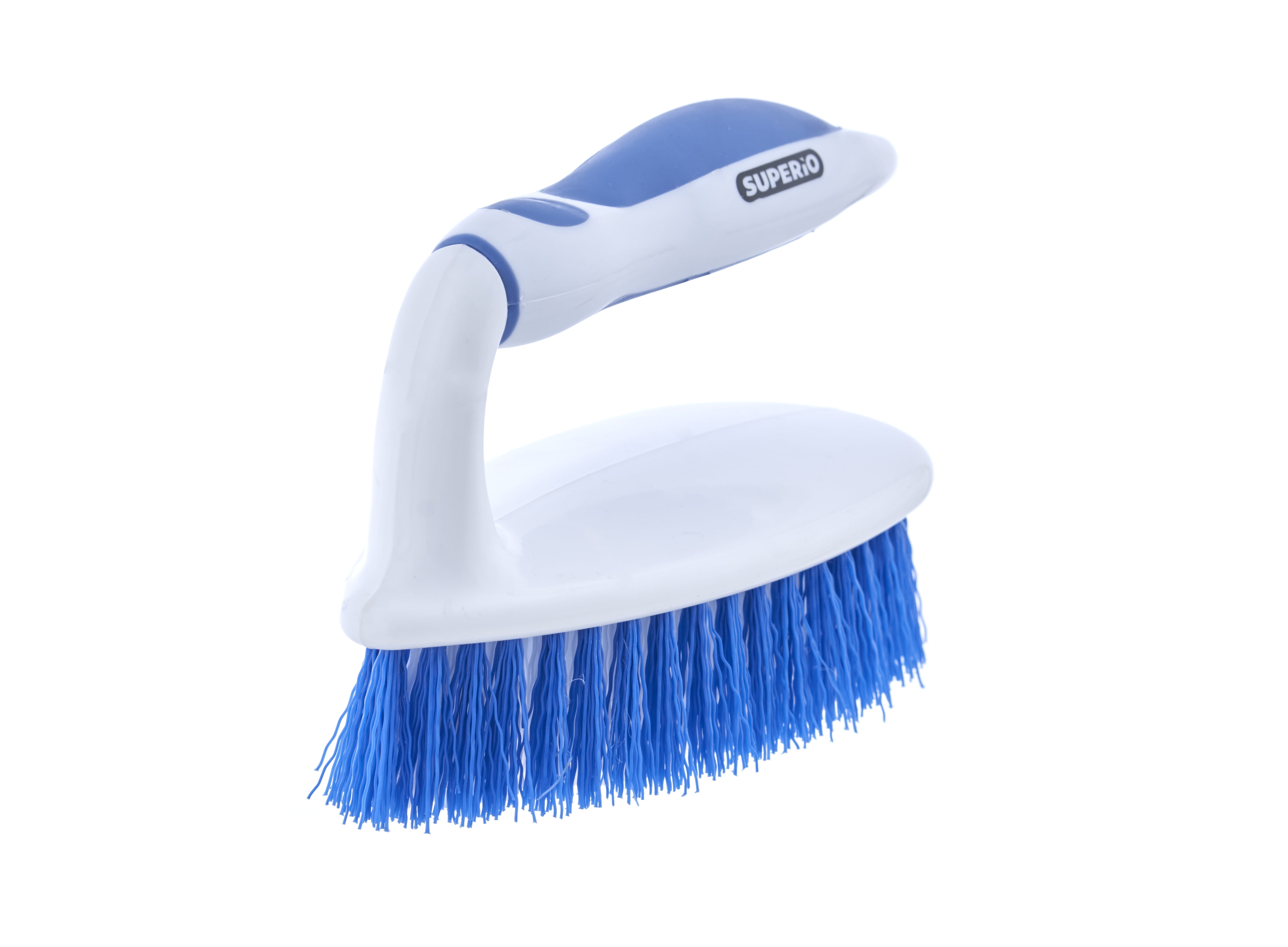  Superio Cleaning Scrub Brush with Stiff Bristles and Comfort  Grip Handle,Blue 2 Pack Heavy-Duty Household Utility Scrubber for Kitchen,  Bathroom, Shower, Sink, Toilet : Health & Household