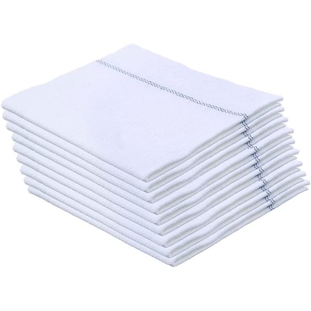 Superio White Squeegee Cloths (12 Pack) for CubanStyle Mop, Israeli