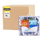 Superio Hot and Cold Insulated Bags for Food Delivery, Grocery Shopping Bags, Food Storage for Hot and Frozen Food for Travel, Disposable Cooler Bag, Reinforced Thermal Lunch Bag 72, 20"x5.5"x19"