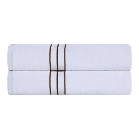 Superior 100% Turkish Cotton Plush 2-Piece Solid Highly Absorbent Towel Set, Latte