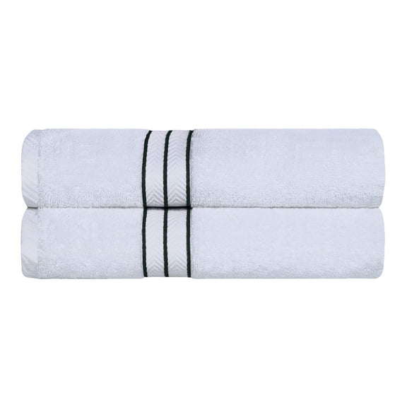 Superior 100% Turkish Cotton Plush 2-Piece Solid Highly Absorbent Towel Set, Teal