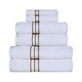 thumbnail image 1 of Superior 100% Turkish Cotton Plush 6-Piece Solid Highly Absorbent Towel Set, Toast, 1 of 5