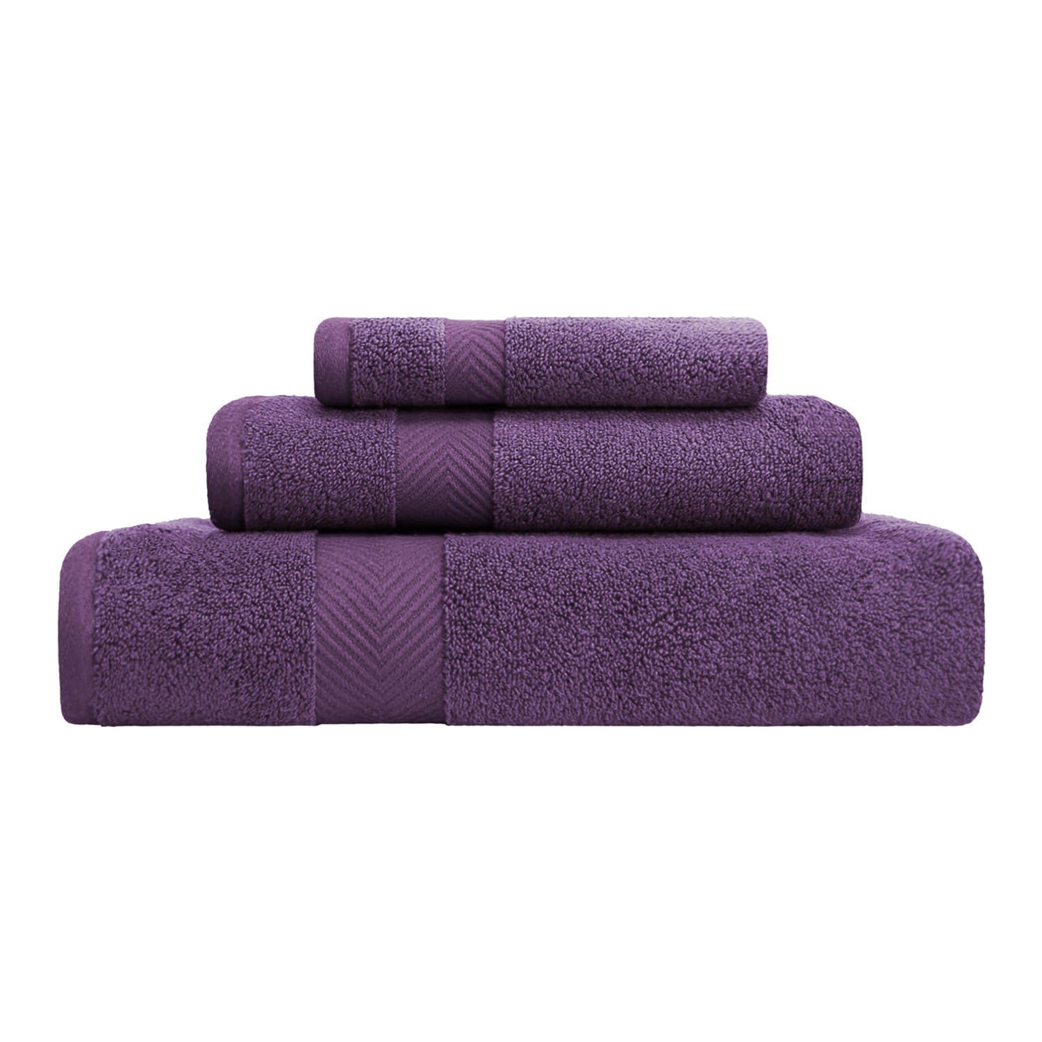 Superior Cotton Bath Towel Set, Zero Twist, Ribbed Geometric, Large Plush  Absorbent Body Towels, Luxury Soft Quick Drying, Shower, Spa, Hotel, Pool