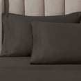 thumbnail image 1 of Superior 1000 Thread Count Egyptian Cotton Pillowcases Soft Breathable Set of 2, Charcoal, Standard, 1 of 5