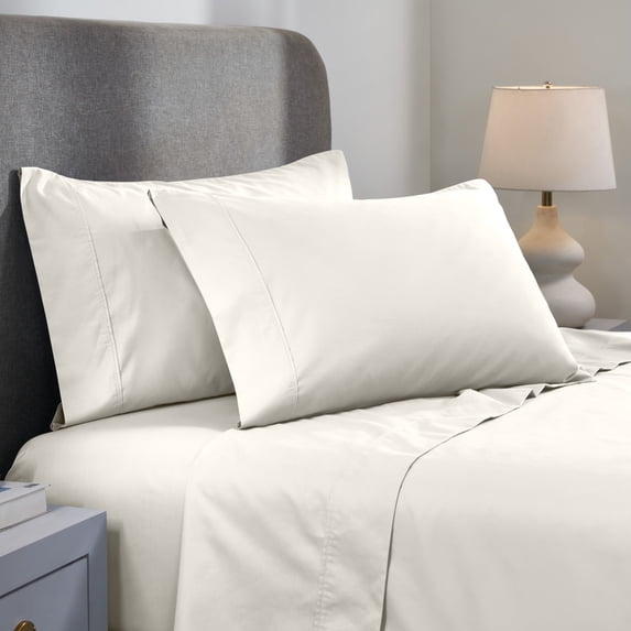 Superior 1000 Thread Count 4-Piece Cotton Blend Sheet Set, California King,Ivory