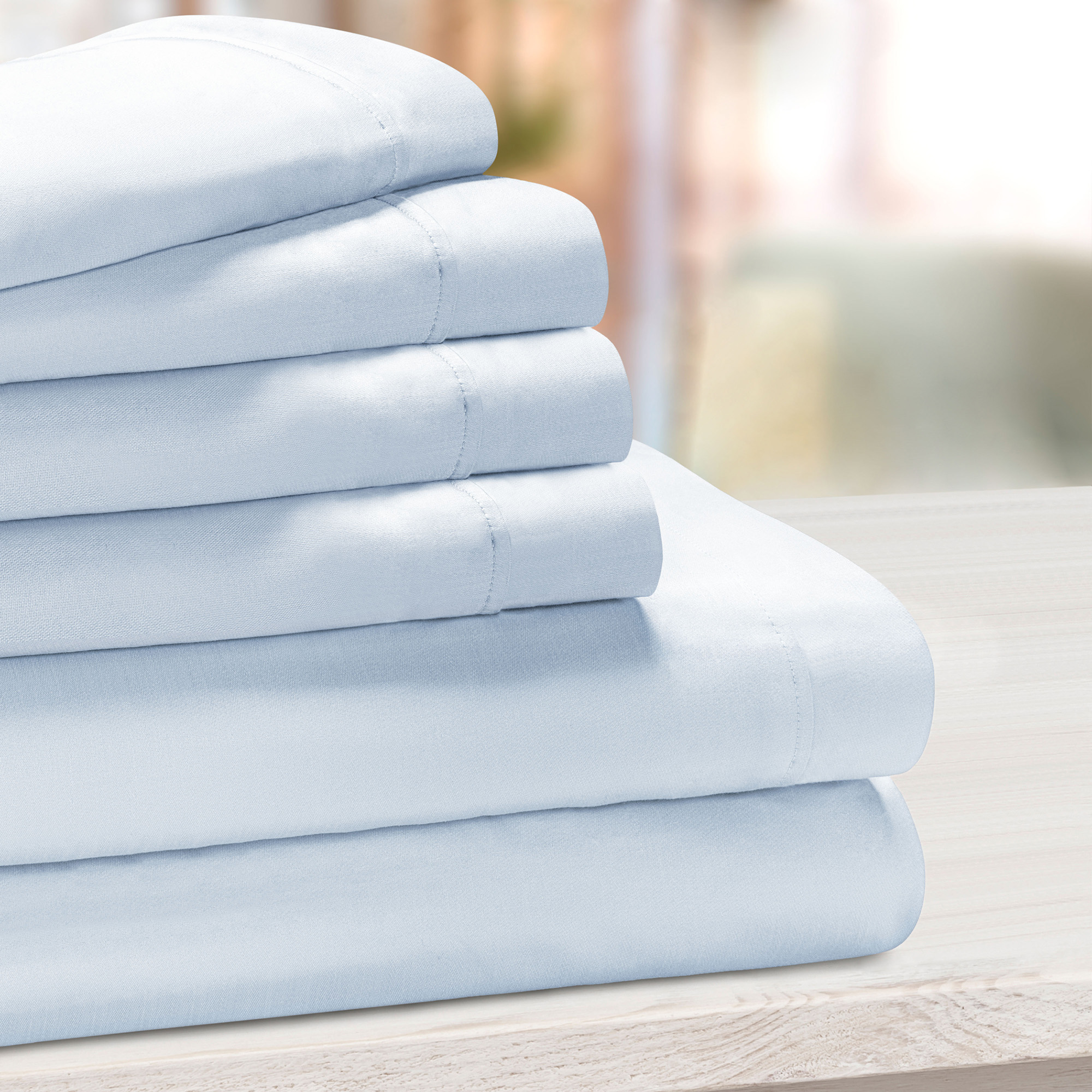 Superior 1000 Thread Count 4-Piece Solid Cotton Blend Sheet Set - image 1 of 6
