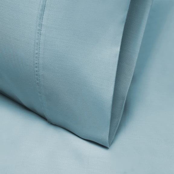 Superior 1000 Thread Count Lyocell Blend Pillowcase Set, Blue, Standard