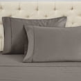 thumbnail image 1 of Superior 1400-1500 Thread Count Cotton Blend Pillowcase, Set of 2, Standard, Grey, 1 of 6