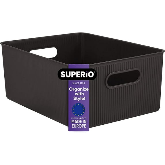 Superior 15 L Ribbed Storage Bin Root