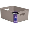 thumbnail image 1 of Superior 15 L Ribbed Storage Bin Taupe, 1 of 6