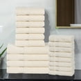 thumbnail image 1 of Superior Franklin Cotton 18-Piece Assorted Towel Set, Ivory, 1 of 11