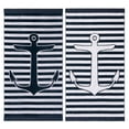 thumbnail image 1 of Superior 2-Piece Yacht Club Cotton Beach Towel Set, Navy Blue, 1 of 10