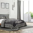 thumbnail image 1 of Superior 2-Pieces High-Durability Reversible Cotton Blend Bedspread Set, Twin, Charcoal, 1 of 8