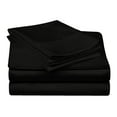 thumbnail image 1 of Superior 3-Piece 300 Thread Count Egyptian Cotton Sheet Set, Twin, Black, 1 of 7