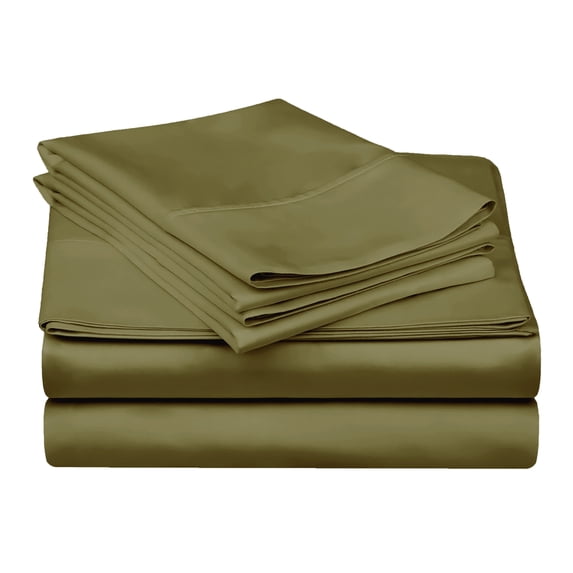 Superior 3-Piece 300 Thread Count Sage Egyptian Cotton Sheet Set, Twin