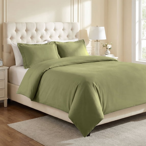 Superior 3-Piece Hanlon Cotton Blend Solid Duvet CoverSet