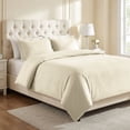 thumbnail image 1 of Superior 3-Piece Hanlon Solid Duvet CoverSet, King/ Cal King, Ivory, 1 of 4