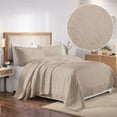 thumbnail image 1 of Superior 3-Piece Serenity Cotton Matelasse Linen Bedspread Set, King, 1 of 11