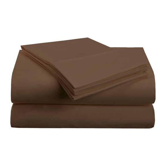 Superior 3-Piece Ultra-Soft Microfiber Deep Pocket Bed Sheet Set, Twin, Mocha