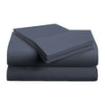 thumbnail image 1 of Superior 3-Piece Ultra-Soft Microfiber Deep Pocket Bed Sheet Set, Twin XL, Navy Blue, 1 of 4