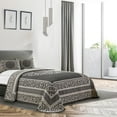 thumbnail image 1 of Superior 3-Pieces High-Durability Cotton-Blend Bedspread Set, Queen, Charcoal, 1 of 9