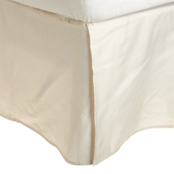 Superior 300 King 100% Premium Combed Cotton Solid Bed Skirt Ivory / Twin