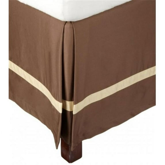 Superior 300 Thread Count Bed Skirt, California King, Mocha/ Honey