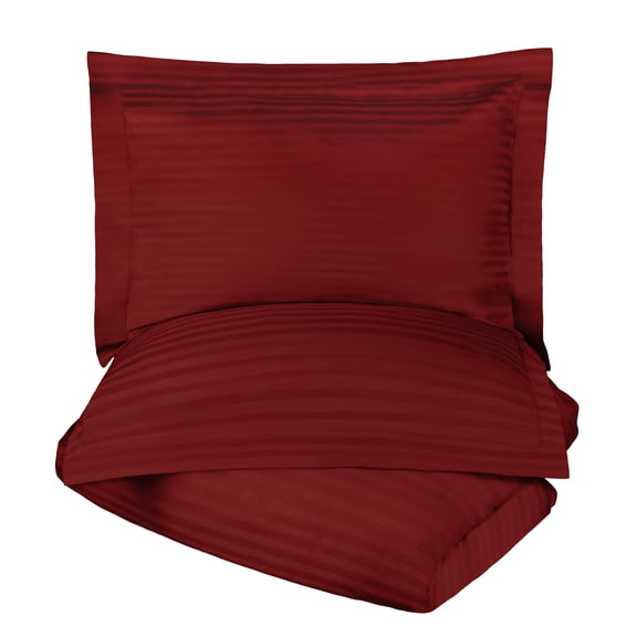 Superior 300 Thread Count Duvet Cover Set, Burgundy, King/ California King