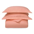 thumbnail image 1 of Superior 300 Thread Count Duvet Cover Set, Full/Queen, Coral, 1 of 5