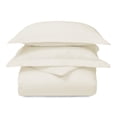 thumbnail image 1 of Superior 300 Thread Count Duvet Cover Set, Full/Queen, Ivory, 1 of 5