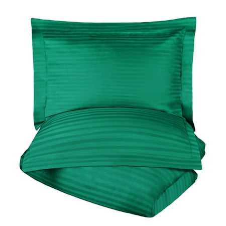 Superior 300 Thread Count Duvet Cover Set, Hunter Green, King/ California King