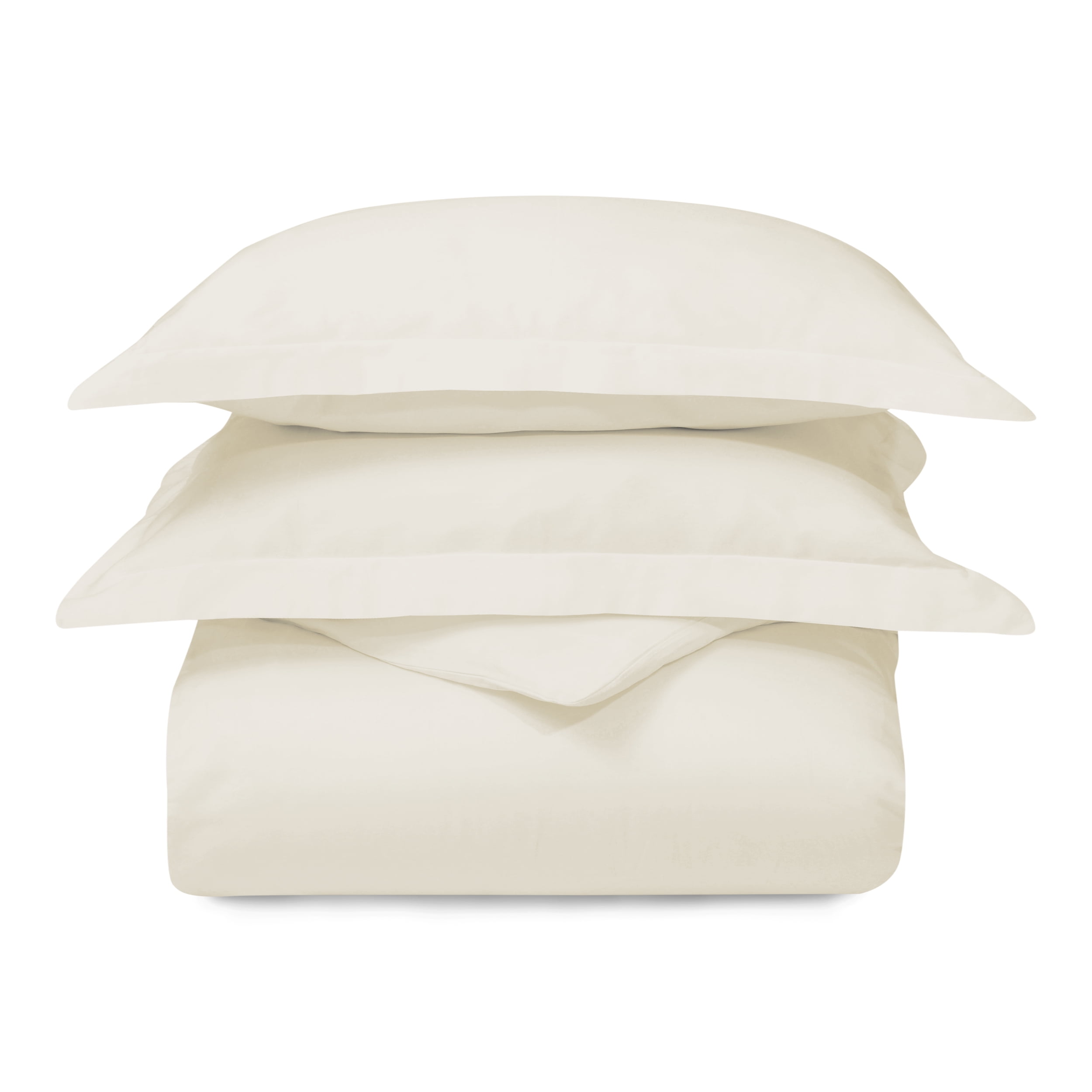 Superior 300 Thread Count Duvet Cover Set, King/California King, Ivory