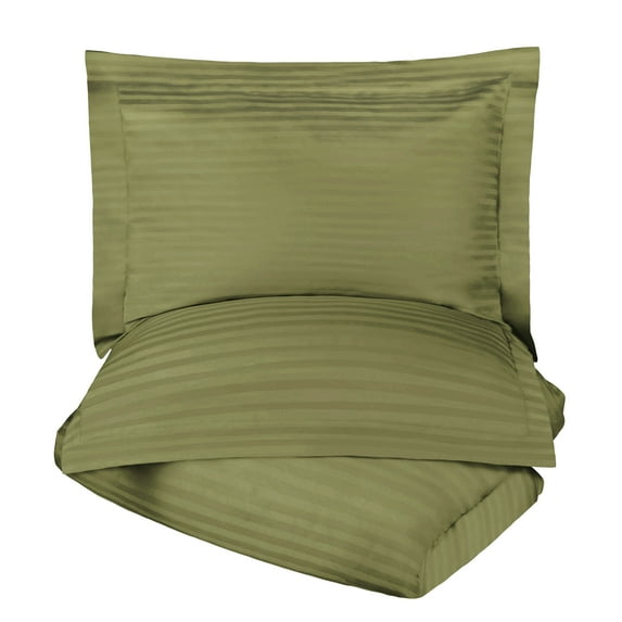 Superior 300 Thread Count Duvet Cover Set, Sage, King/ California King
