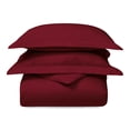 thumbnail image 1 of Superior 300 Thread Count Duvet Cover Set, Twin, Burgundy, 1 of 5