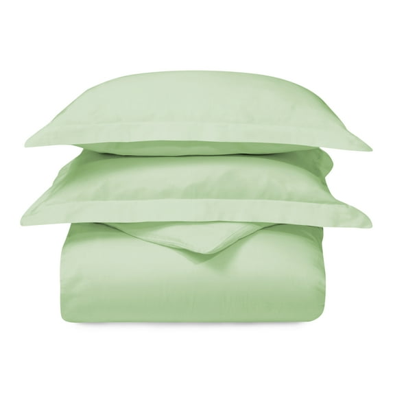 Superior 300 Thread Count Duvet Cover Set, Twin, Mint