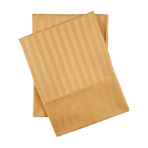 Superior 300 Thread Count Egyptian Cotton Pillowcases, Gold, King
