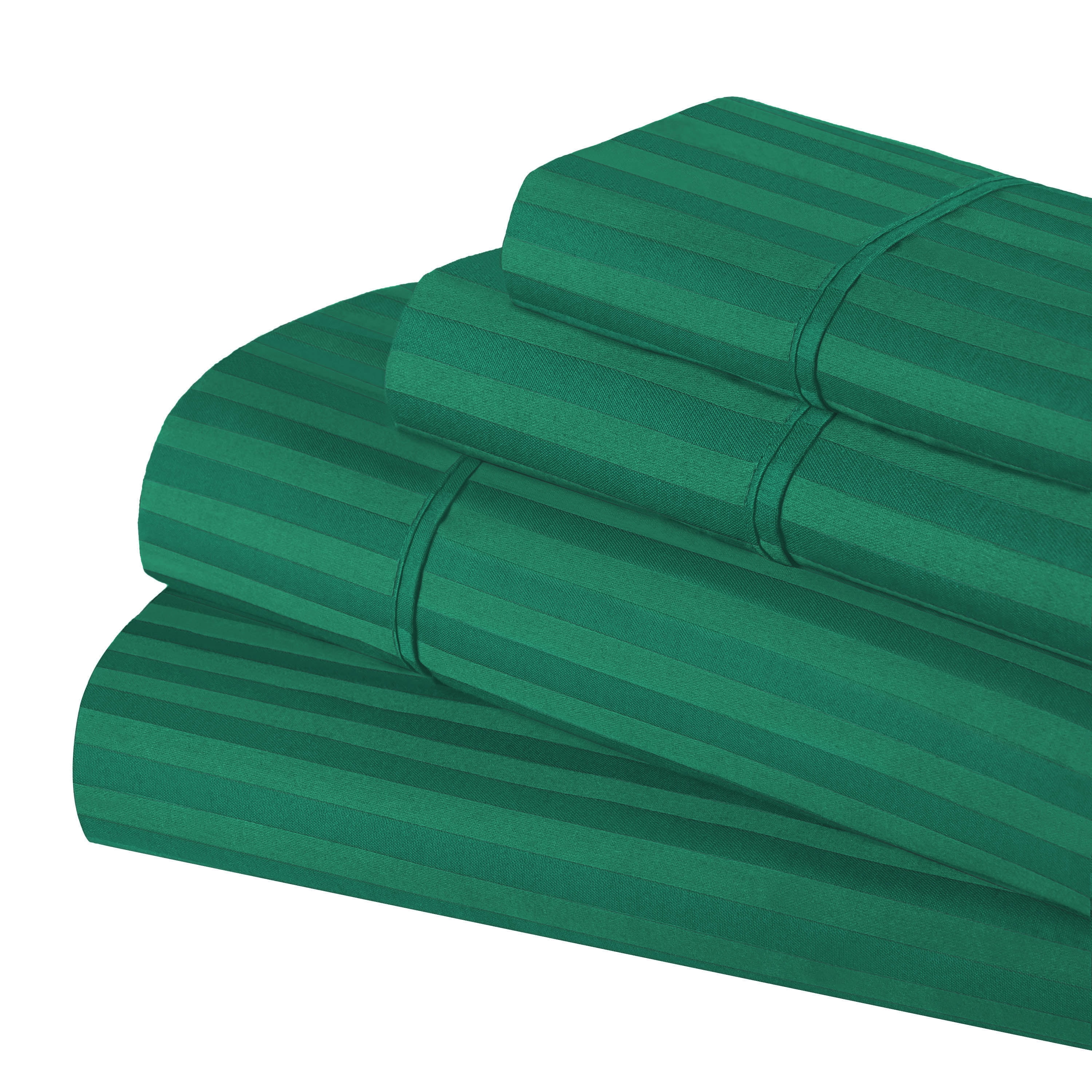 Luxurious Hunter Green Egyptian Cotton King Sheet Set