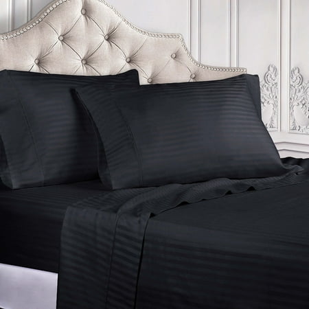 Superior 300 Thread Count Egyptian Cotton Sheet Set, Navy Blue, King