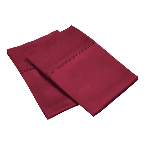 Superior 300-Thread Count Pillowcase Set, Standard, Burgundy