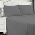 thumbnail image 1 of Superior 4-Count 150 GSM Grey Cotton Flannel Sheet Set, Full, 1 of 4