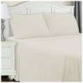 thumbnail image 1 of Superior 4-Count 150 GSM Ivory Cotton Flannel Sheet Set, California King, 1 of 4