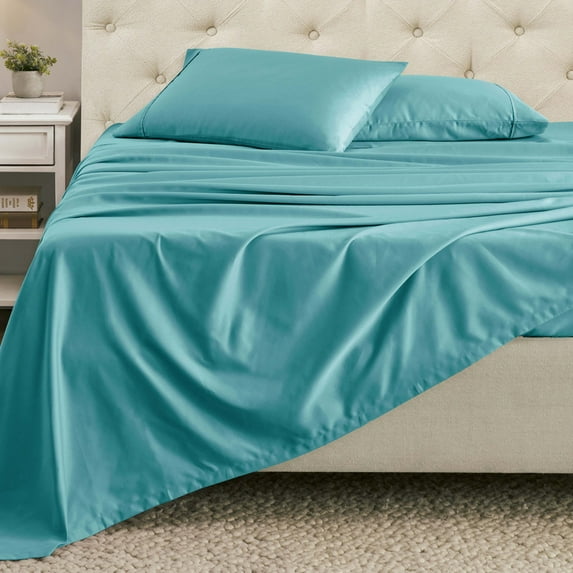 Superior 4-Piece 1400-1500 Thread Count Teal Sheet Set, California King