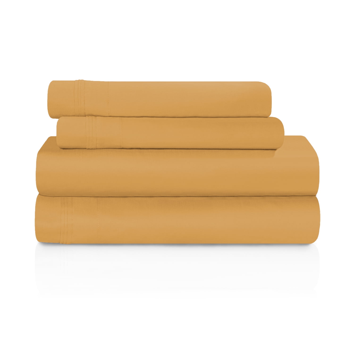 Superior 4Piece 1500 Thread Count Gold Sheet Set, California King