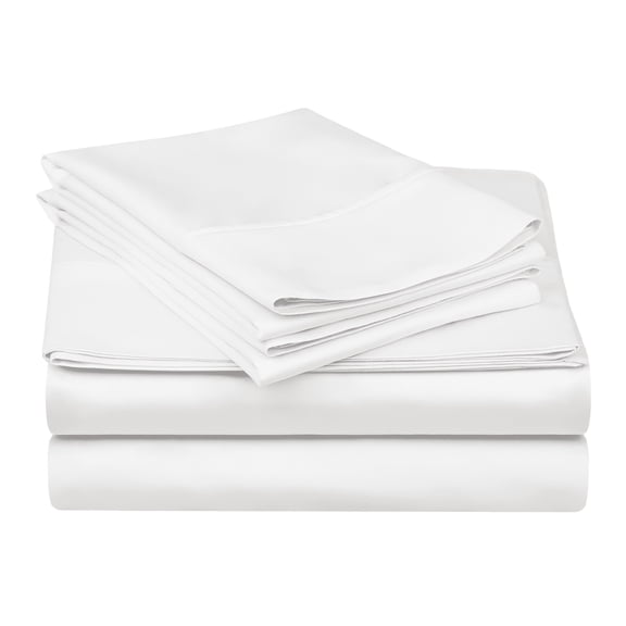 Superior 4-Piece 300 Thread Count White Egyptian Cotton Sheet Set, King