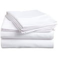 thumbnail image 1 of Superior 4-Piece 500 Thread Count White Cotton Sheet Set, California King, 1 of 4