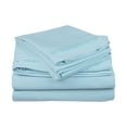 thumbnail image 1 of Superior Egyptian Cotton Deep Pocket 650 TC Sheet Set, Queen, Light Blue, 1 of 4