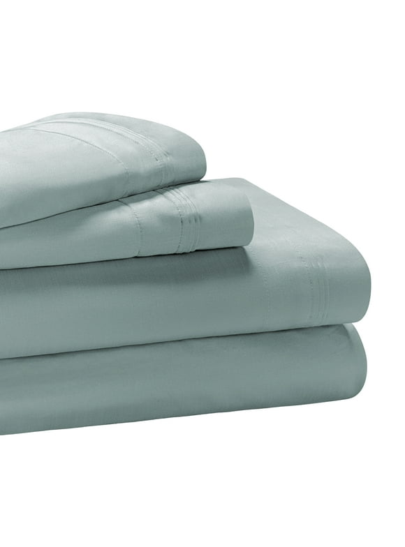 Superior 4-Piece 650-Thread Count Teal Egyptian Cotton Sheet Set, Olympic Queen - Deep Pocket